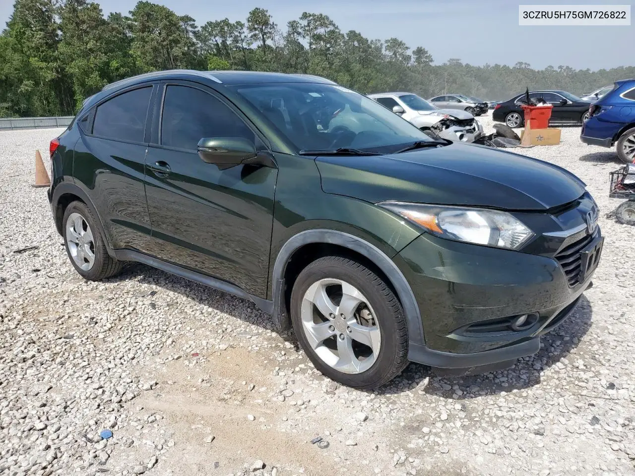 2016 Honda Hr-V Exl VIN: 3CZRU5H75GM726822 Lot: 56994265