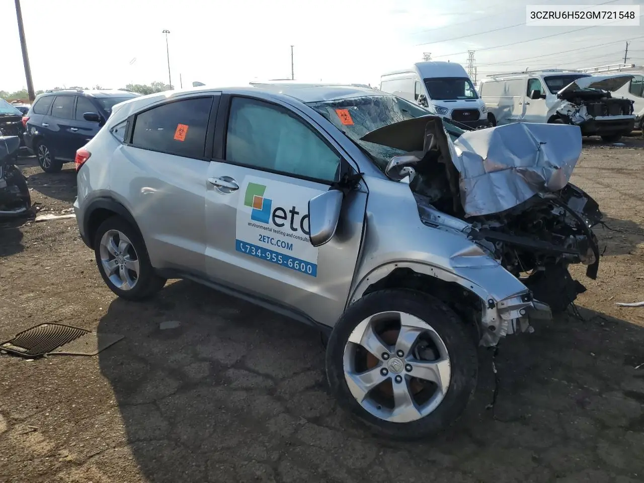 2016 Honda Hr-V Ex VIN: 3CZRU6H52GM721548 Lot: 57177985