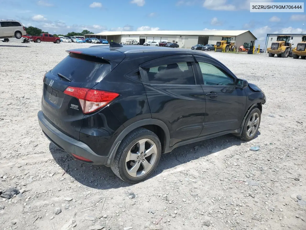 2016 Honda Hr-V Exl VIN: 3CZRU5H79GM706444 Lot: 61178985