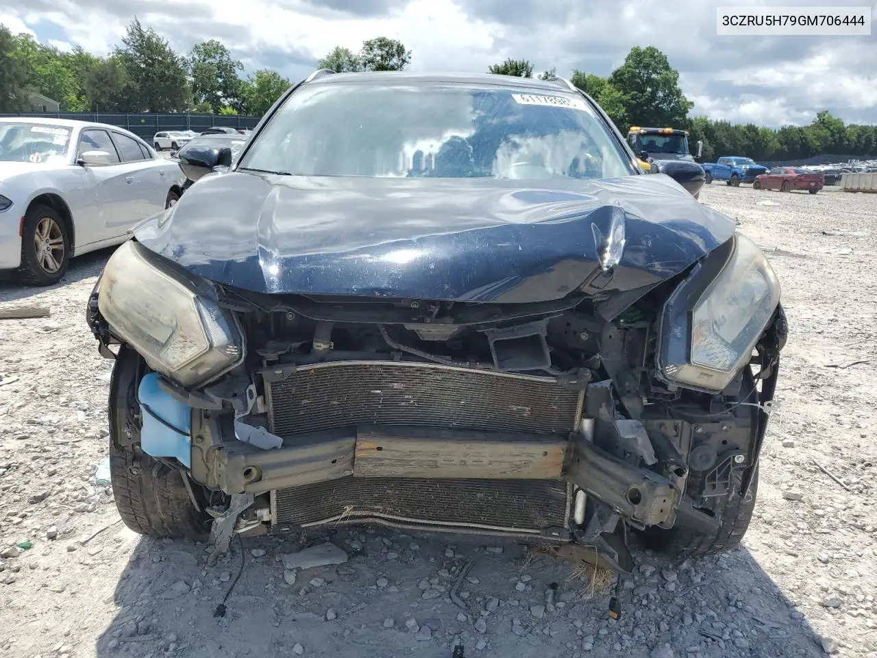 2016 Honda Hr-V Exl VIN: 3CZRU5H79GM706444 Lot: 61178985