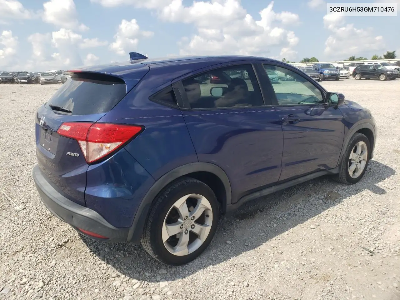 2016 Honda Hr-V Ex VIN: 3CZRU6H53GM710476 Lot: 62194175