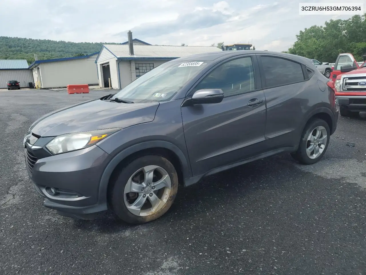 2016 Honda Hr-V Ex VIN: 3CZRU6H53GM706394 Lot: 62355695