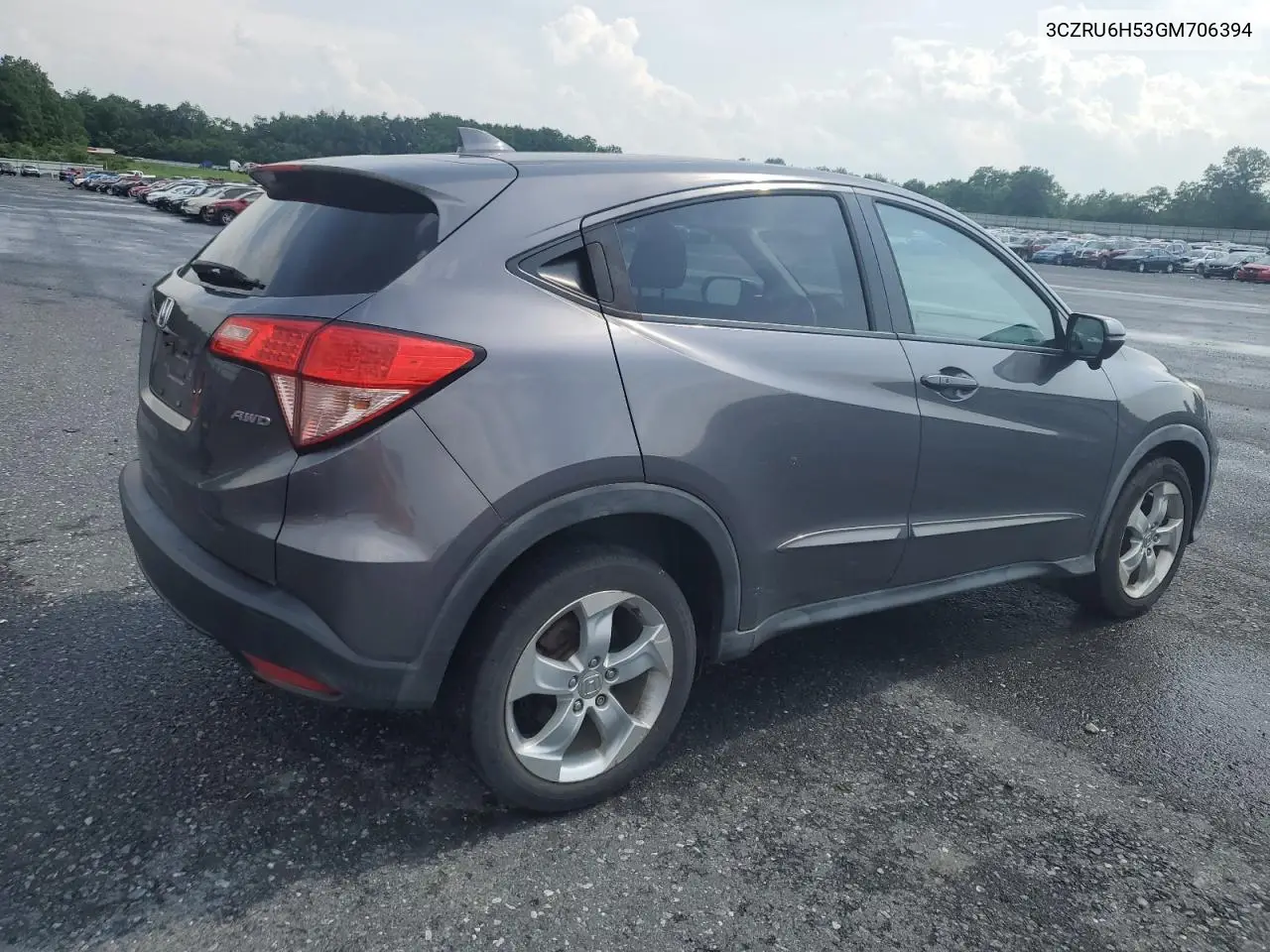 2016 Honda Hr-V Ex VIN: 3CZRU6H53GM706394 Lot: 62355695
