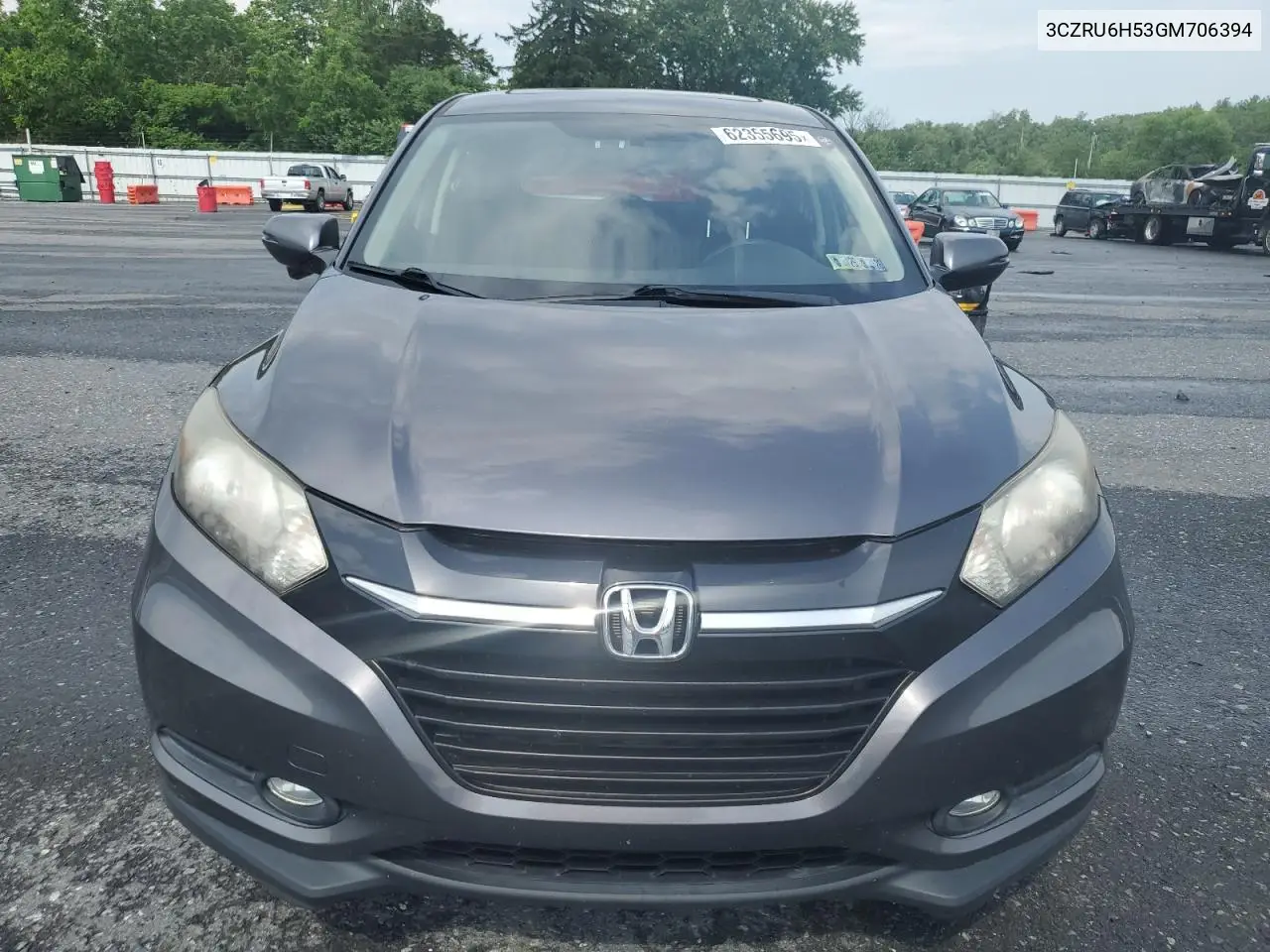 2016 Honda Hr-V Ex VIN: 3CZRU6H53GM706394 Lot: 62355695