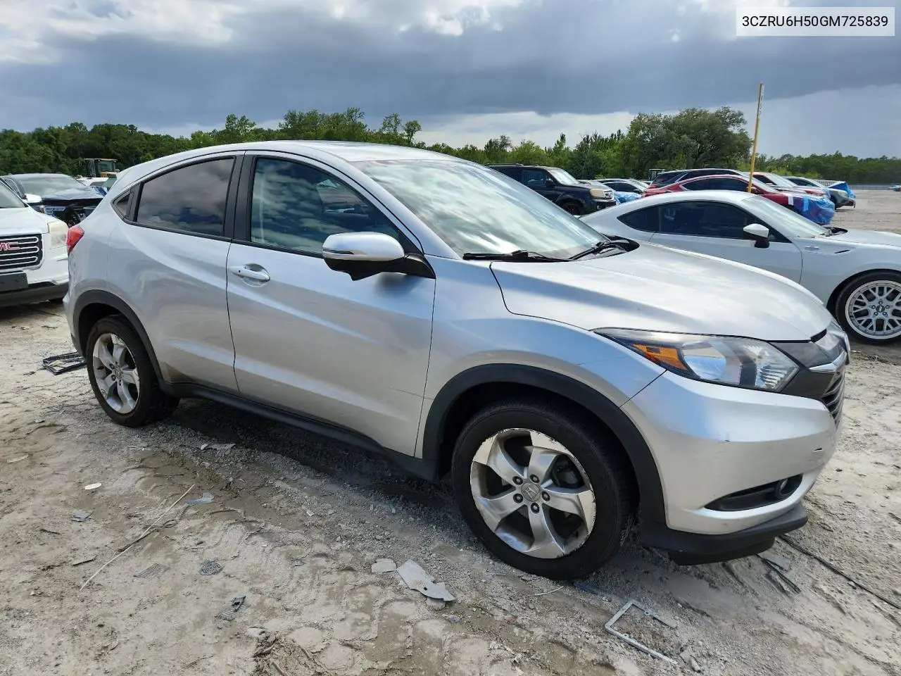 2016 Honda Hr-V Ex VIN: 3CZRU6H50GM725839 Lot: 62774315