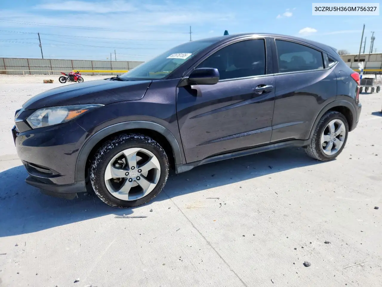 2016 Honda Hr-V Lx VIN: 3CZRU5H36GM756327 Lot: 62876155
