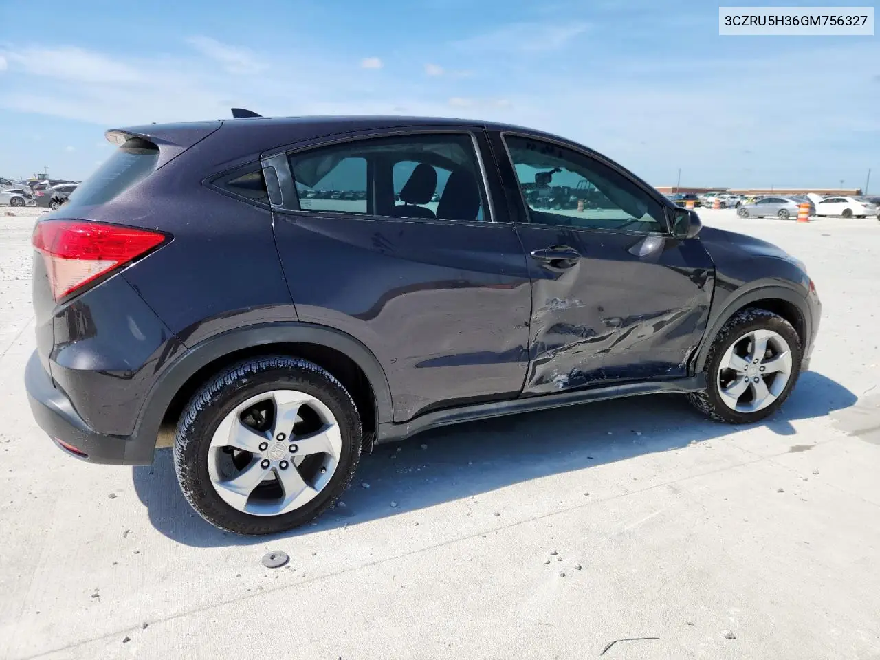 2016 Honda Hr-V Lx VIN: 3CZRU5H36GM756327 Lot: 62876155