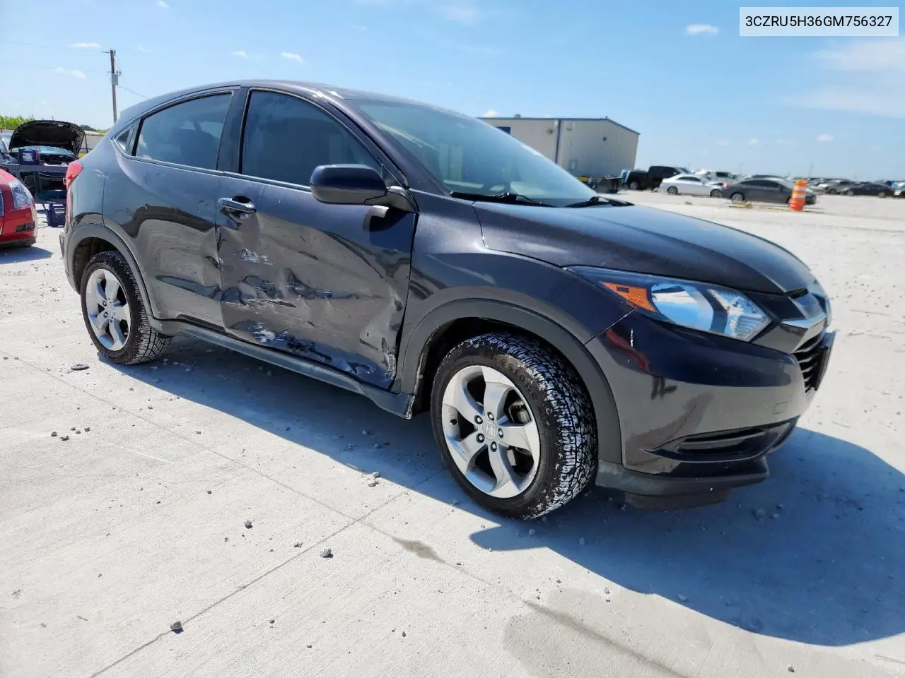 2016 Honda Hr-V Lx VIN: 3CZRU5H36GM756327 Lot: 62876155