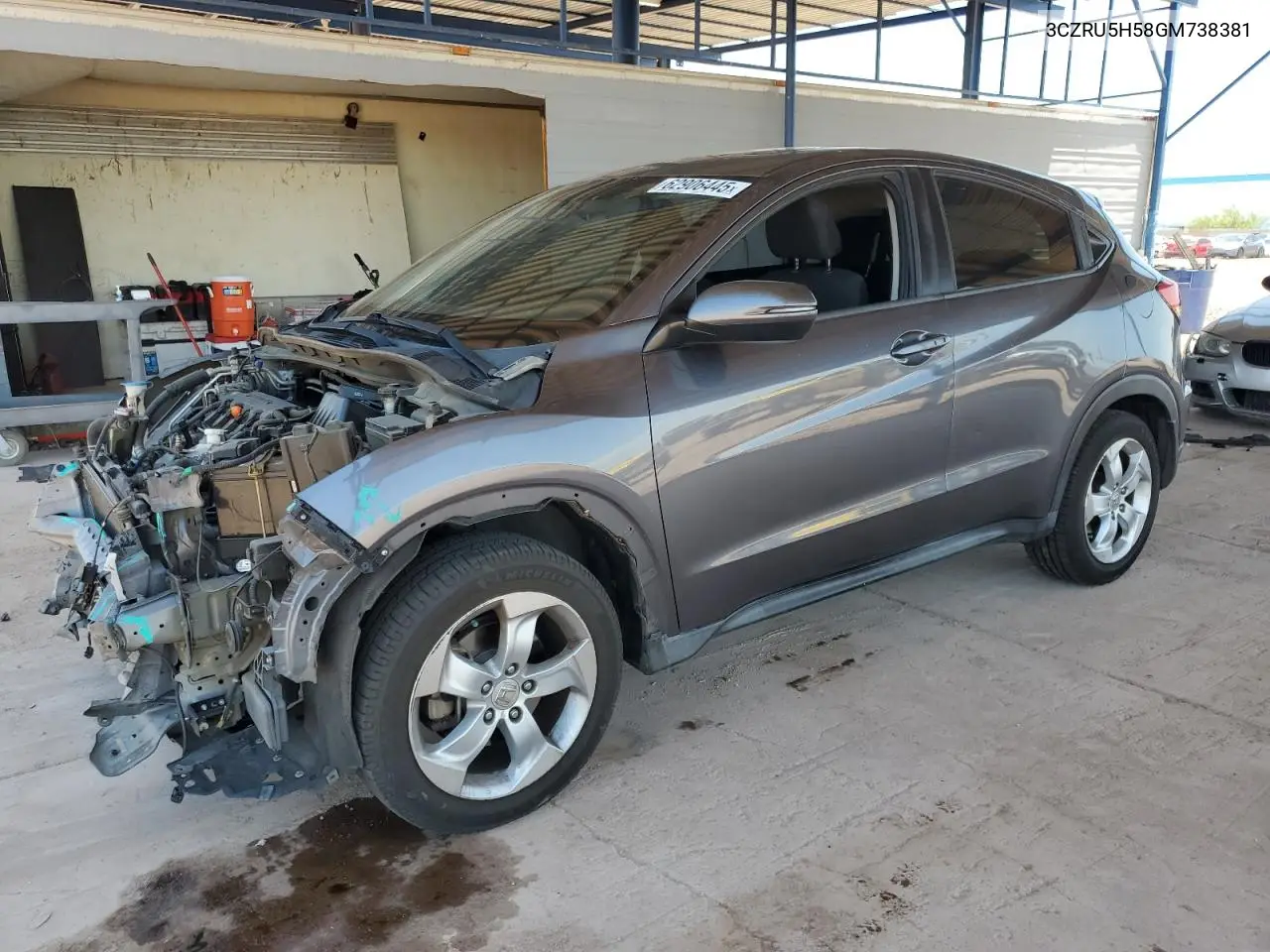 2016 Honda Hr-V Ex VIN: 3CZRU5H58GM738381 Lot: 62906445