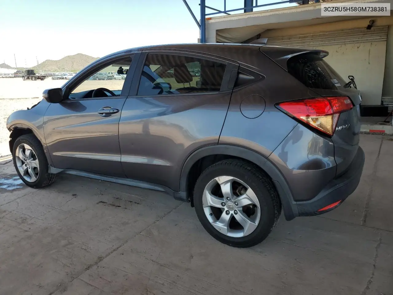2016 Honda Hr-V Ex VIN: 3CZRU5H58GM738381 Lot: 62906445