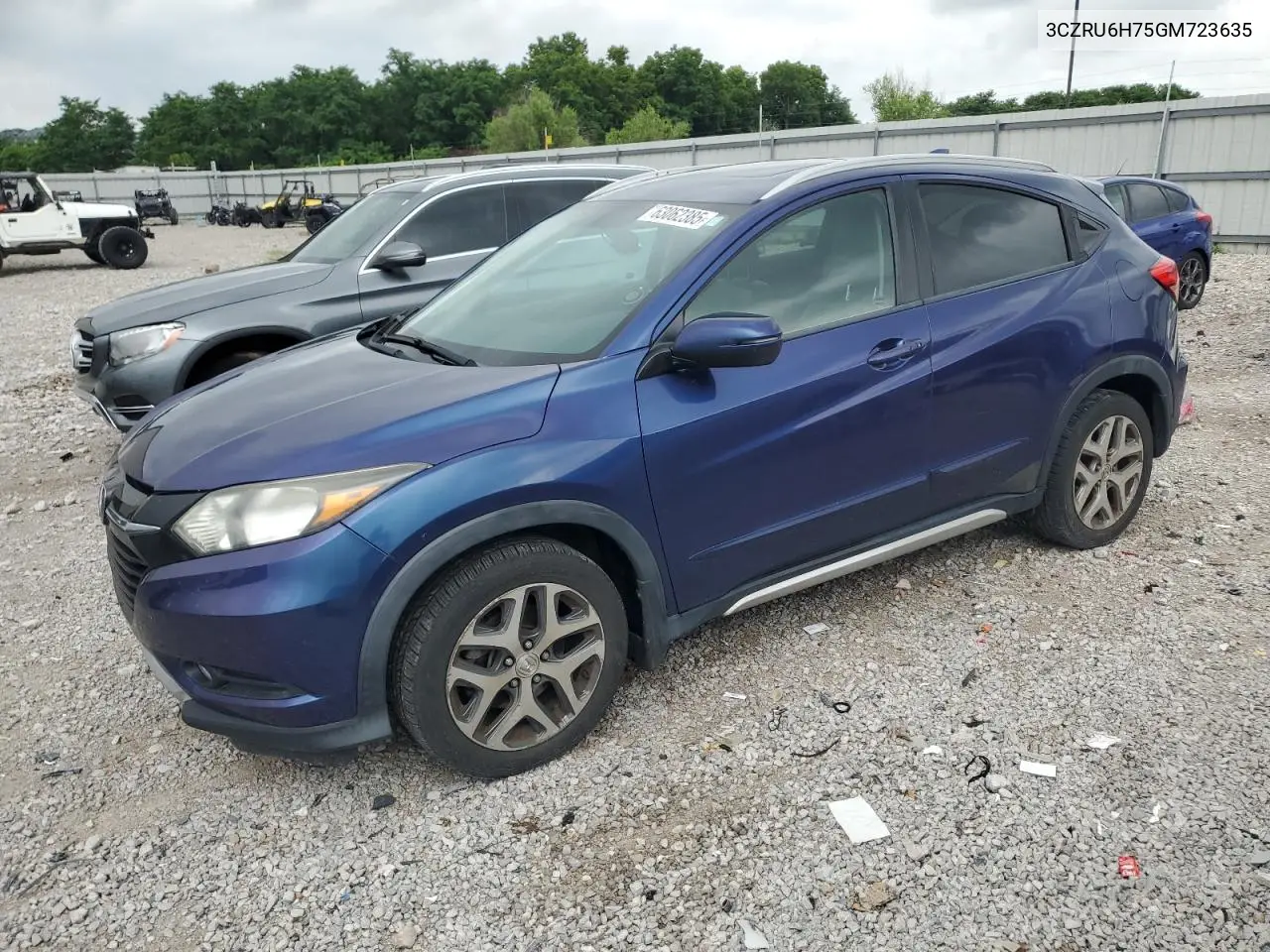 2016 Honda Hr-V Exl VIN: 3CZRU6H75GM723635 Lot: 63062385