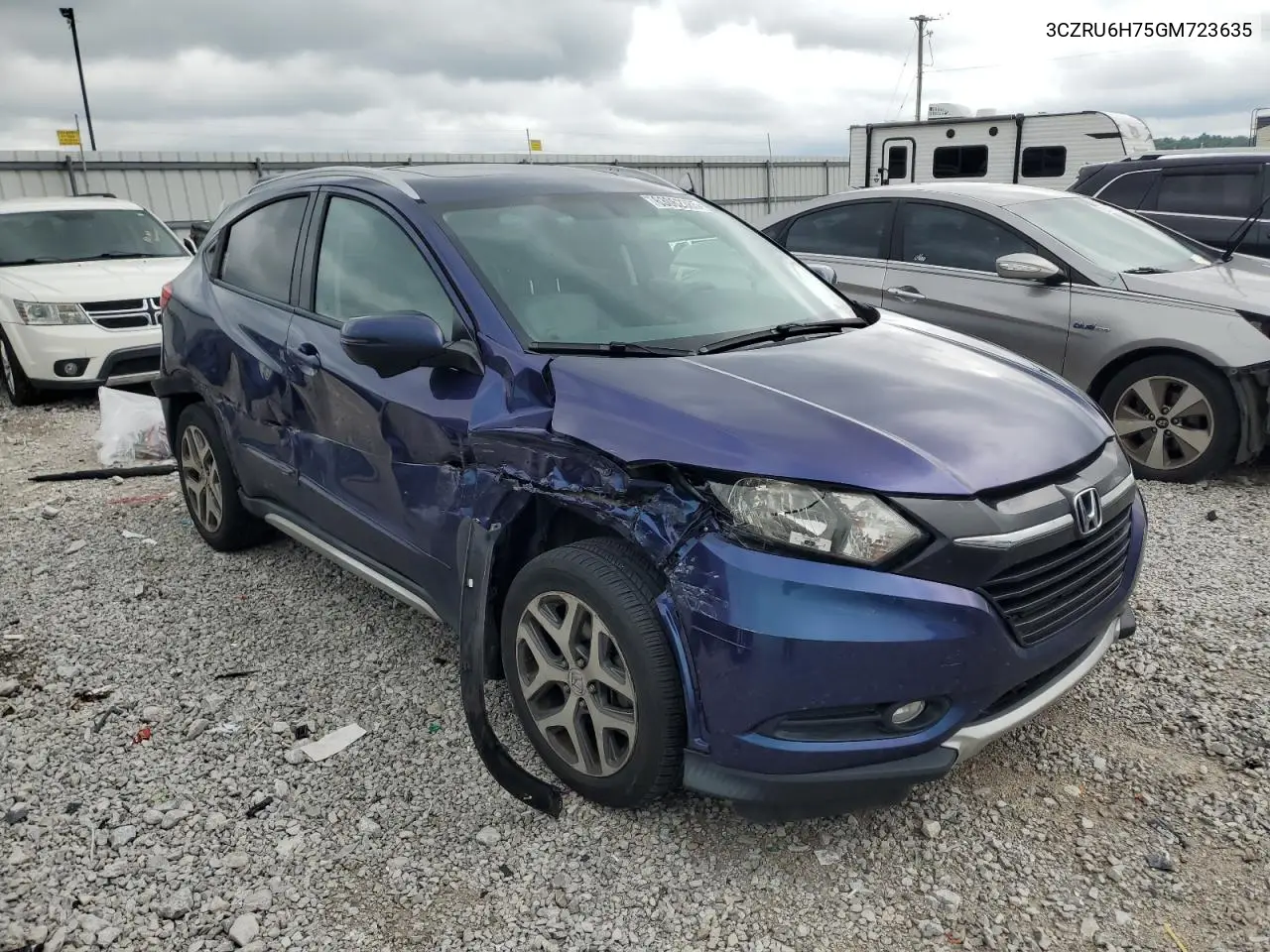 2016 Honda Hr-V Exl VIN: 3CZRU6H75GM723635 Lot: 63062385