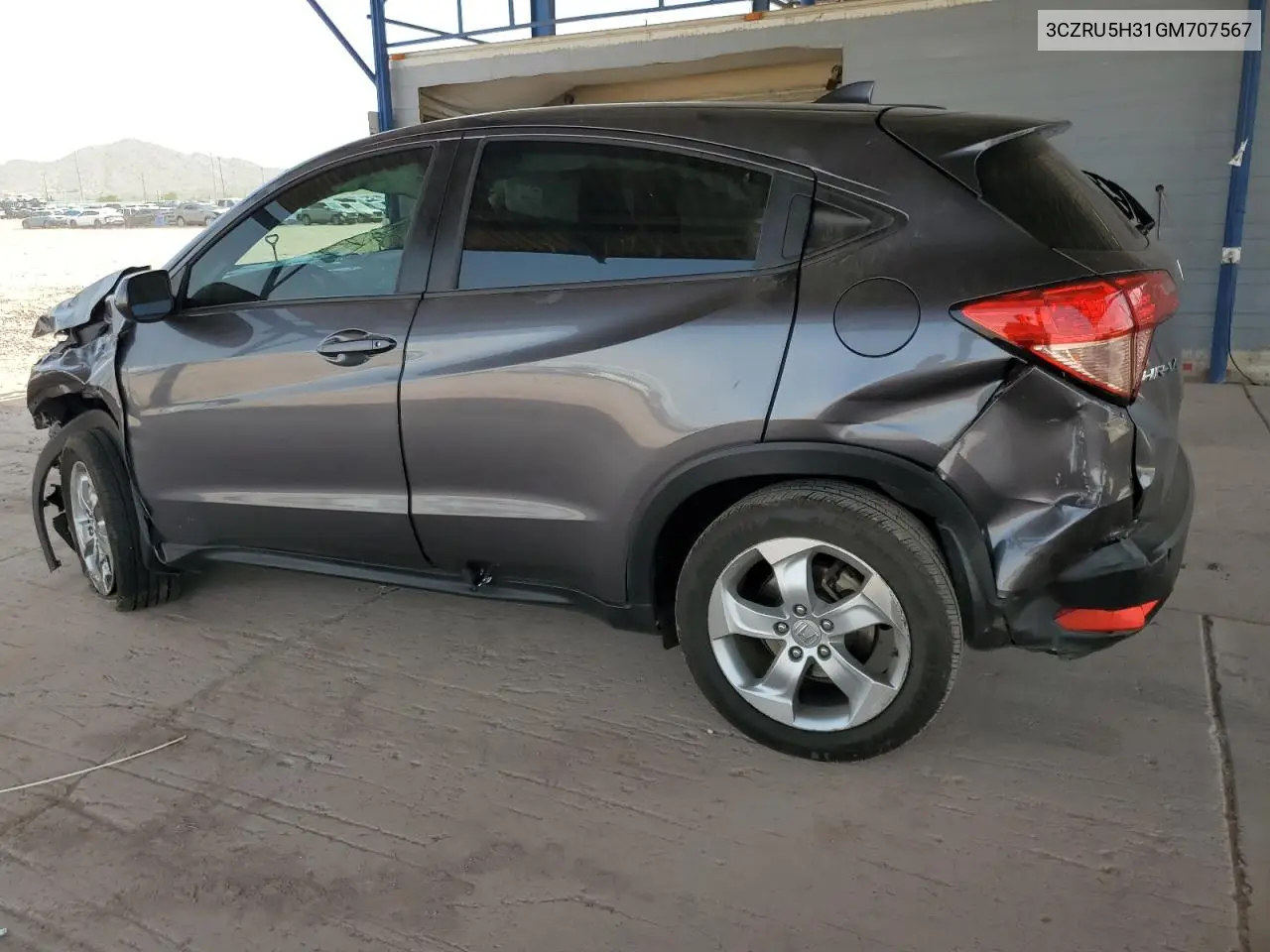 2016 Honda Hr-V Lx VIN: 3CZRU5H31GM707567 Lot: 63100145
