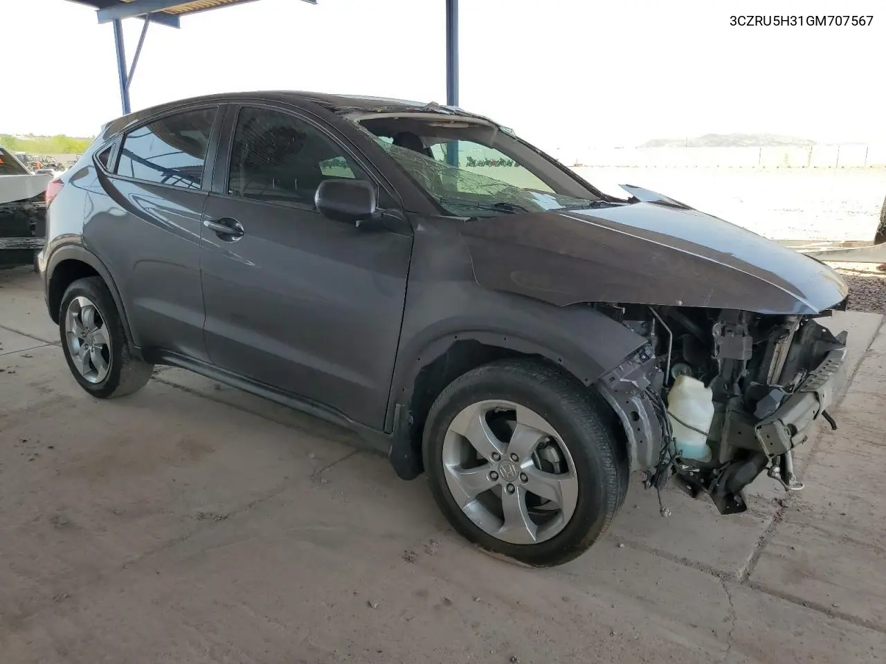 2016 Honda Hr-V Lx VIN: 3CZRU5H31GM707567 Lot: 63100145