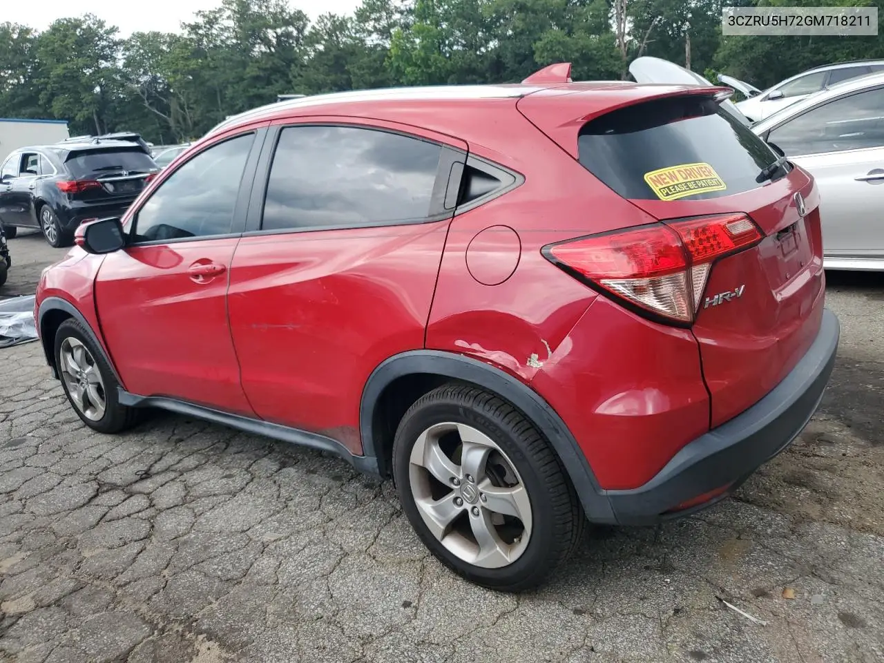 2016 Honda Hr-V Exl VIN: 3CZRU5H72GM718211 Lot: 63126395