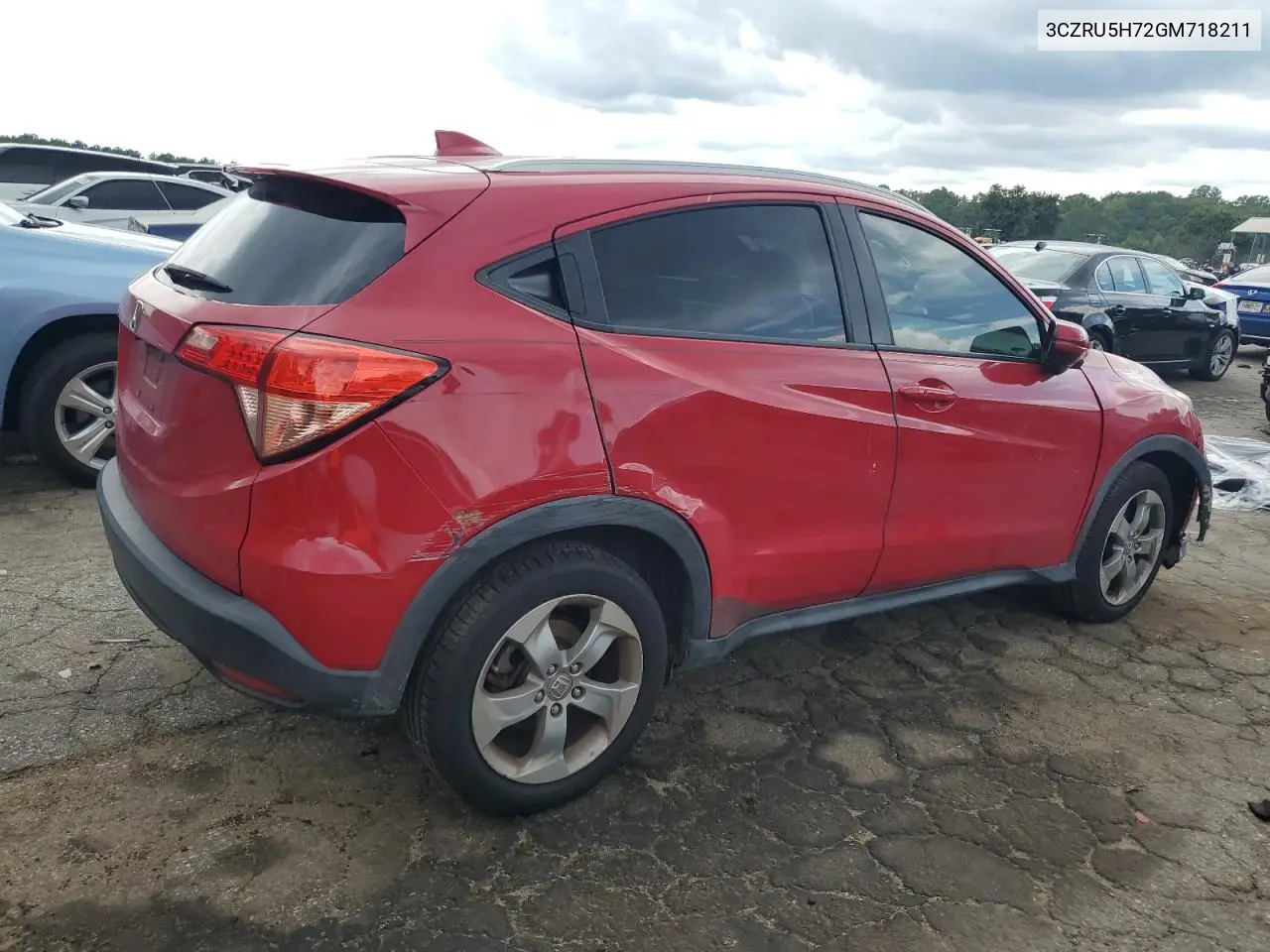 2016 Honda Hr-V Exl VIN: 3CZRU5H72GM718211 Lot: 63126395