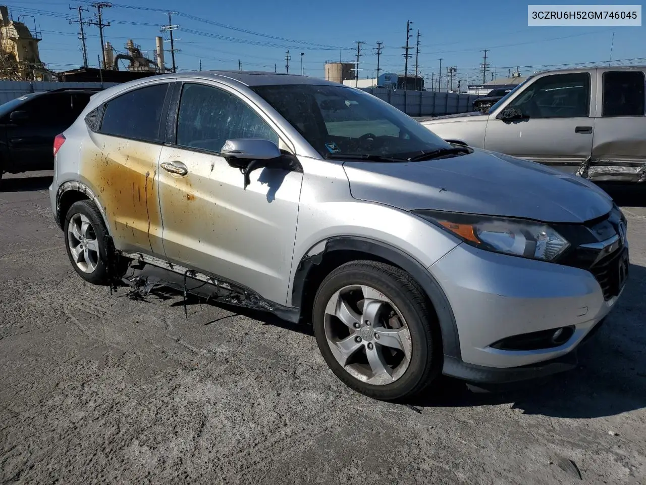 2016 Honda Hr-V Ex VIN: 3CZRU6H52GM746045 Lot: 64023565