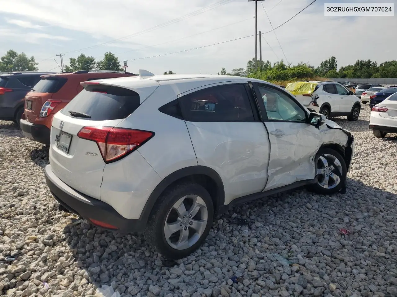 2016 Honda Hr-V Ex VIN: 3CZRU6H5XGM707624 Lot: 64178035