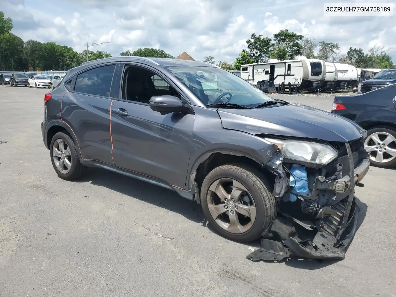2016 Honda Hr-V Exl VIN: 3CZRU6H77GM758189 Lot: 64881715