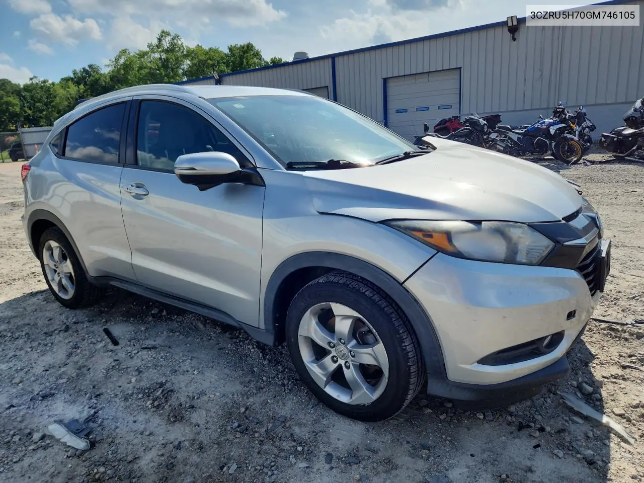 2016 Honda Hr-V Exl VIN: 3CZRU5H70GM746105 Lot: 65037765