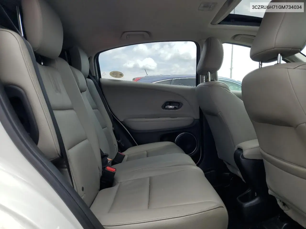 2016 Honda Hr-V Exl VIN: 3CZRU6H71GM734034 Lot: 65218025