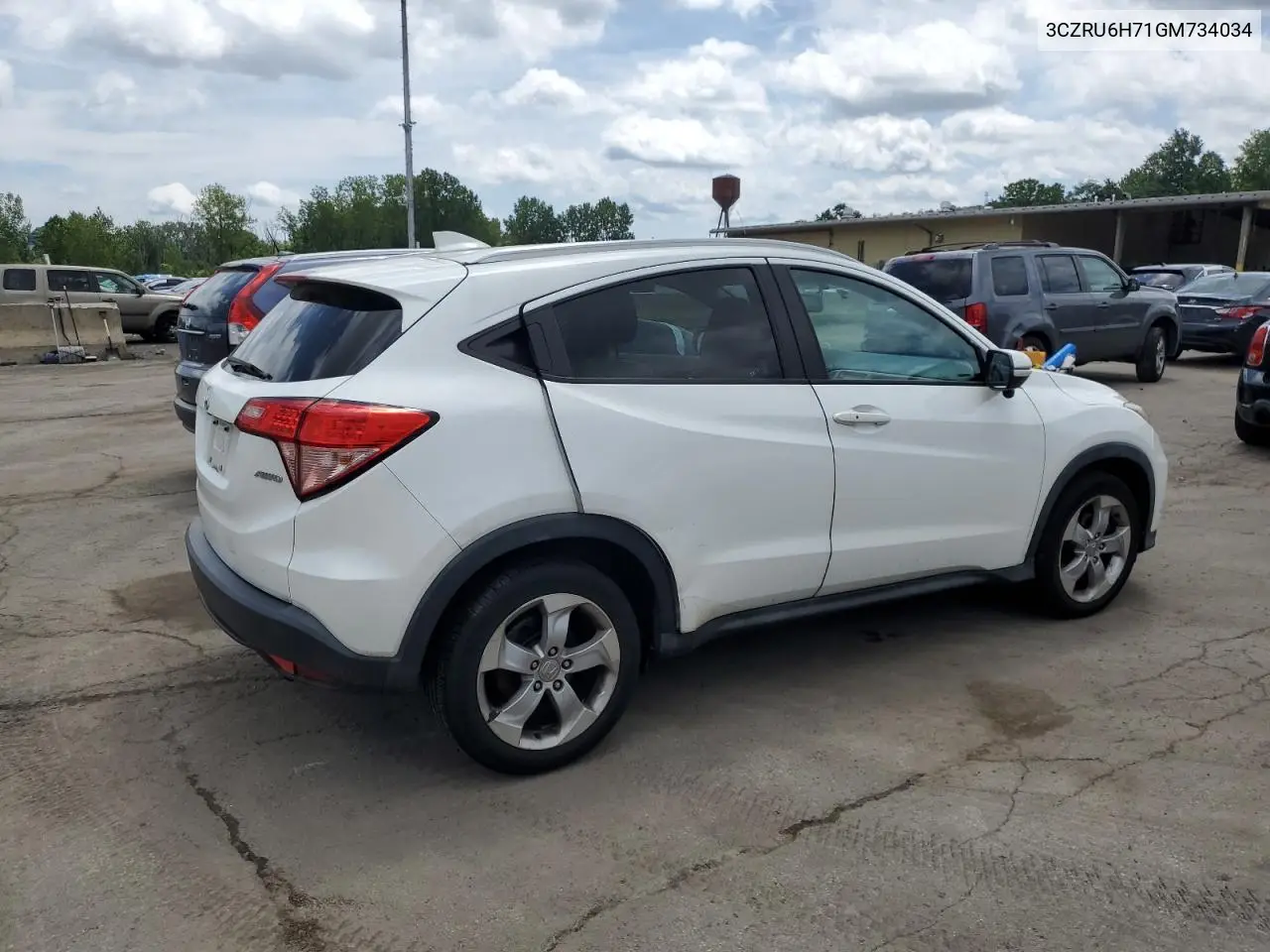 2016 Honda Hr-V Exl VIN: 3CZRU6H71GM734034 Lot: 65218025