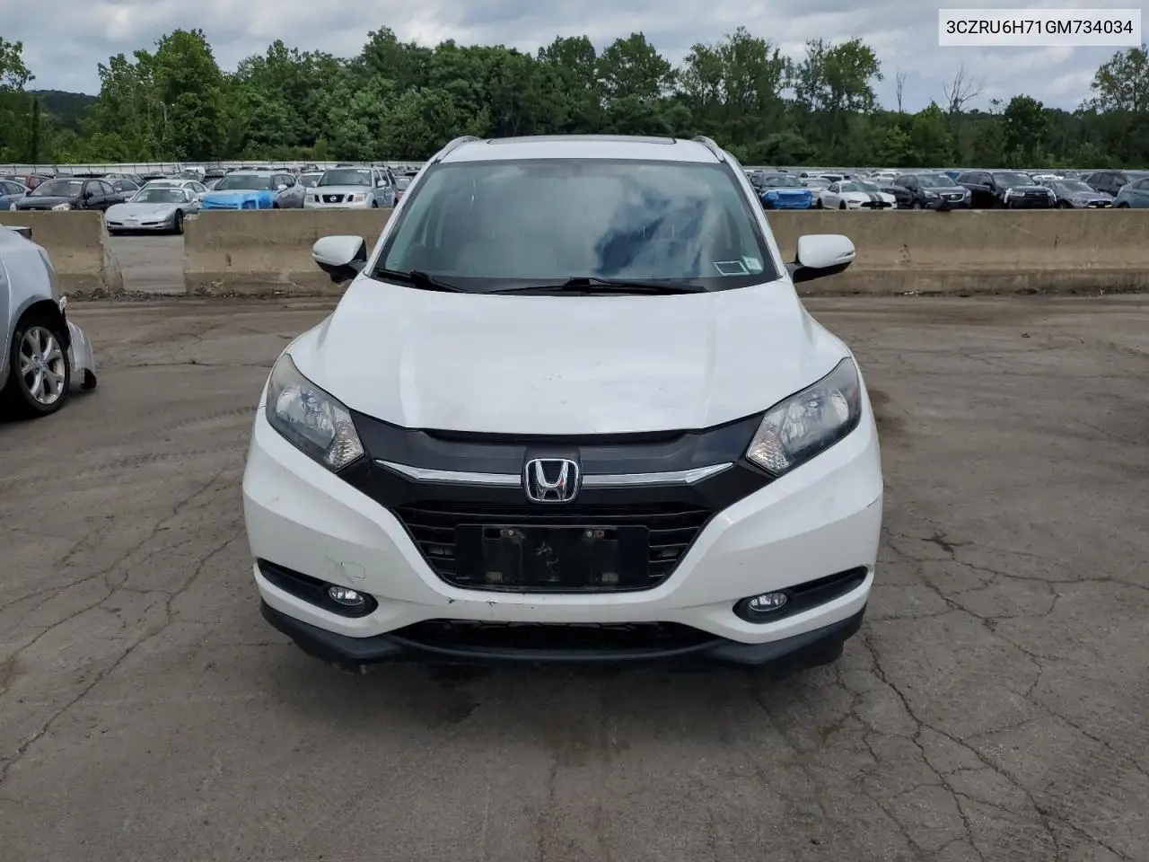 2016 Honda Hr-V Exl VIN: 3CZRU6H71GM734034 Lot: 65218025