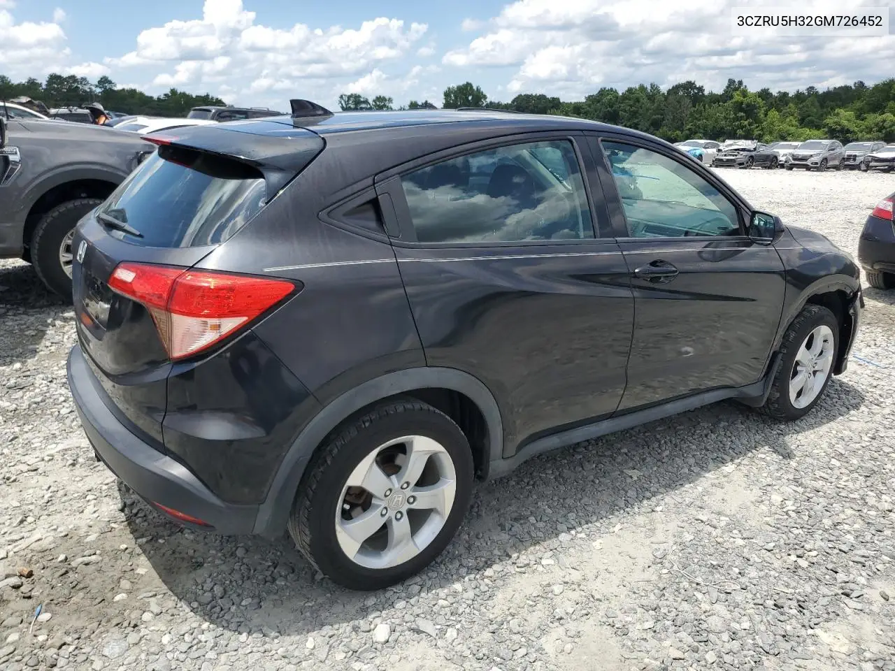 2016 Honda Hr-V Lx VIN: 3CZRU5H32GM726452 Lot: 65359065