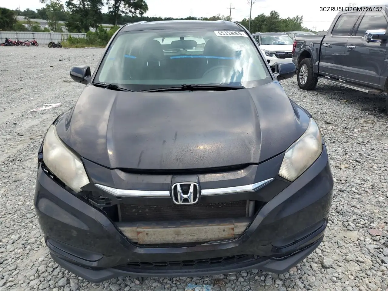 2016 Honda Hr-V Lx VIN: 3CZRU5H32GM726452 Lot: 65359065