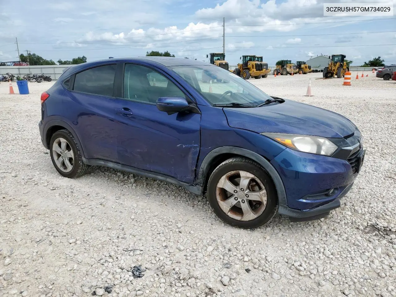 2016 Honda Hr-V Ex VIN: 3CZRU5H57GM734029 Lot: 65445915