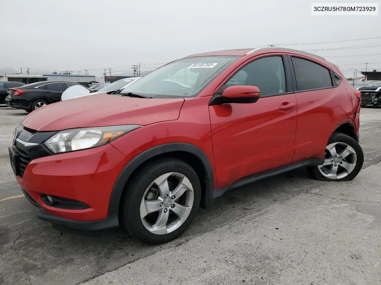 2016 Honda Hr-V Exl VIN: 3CZRU5H78GM723929 Lot: 66185765
