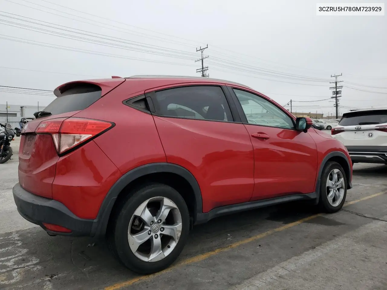 2016 Honda Hr-V Exl VIN: 3CZRU5H78GM723929 Lot: 66185765
