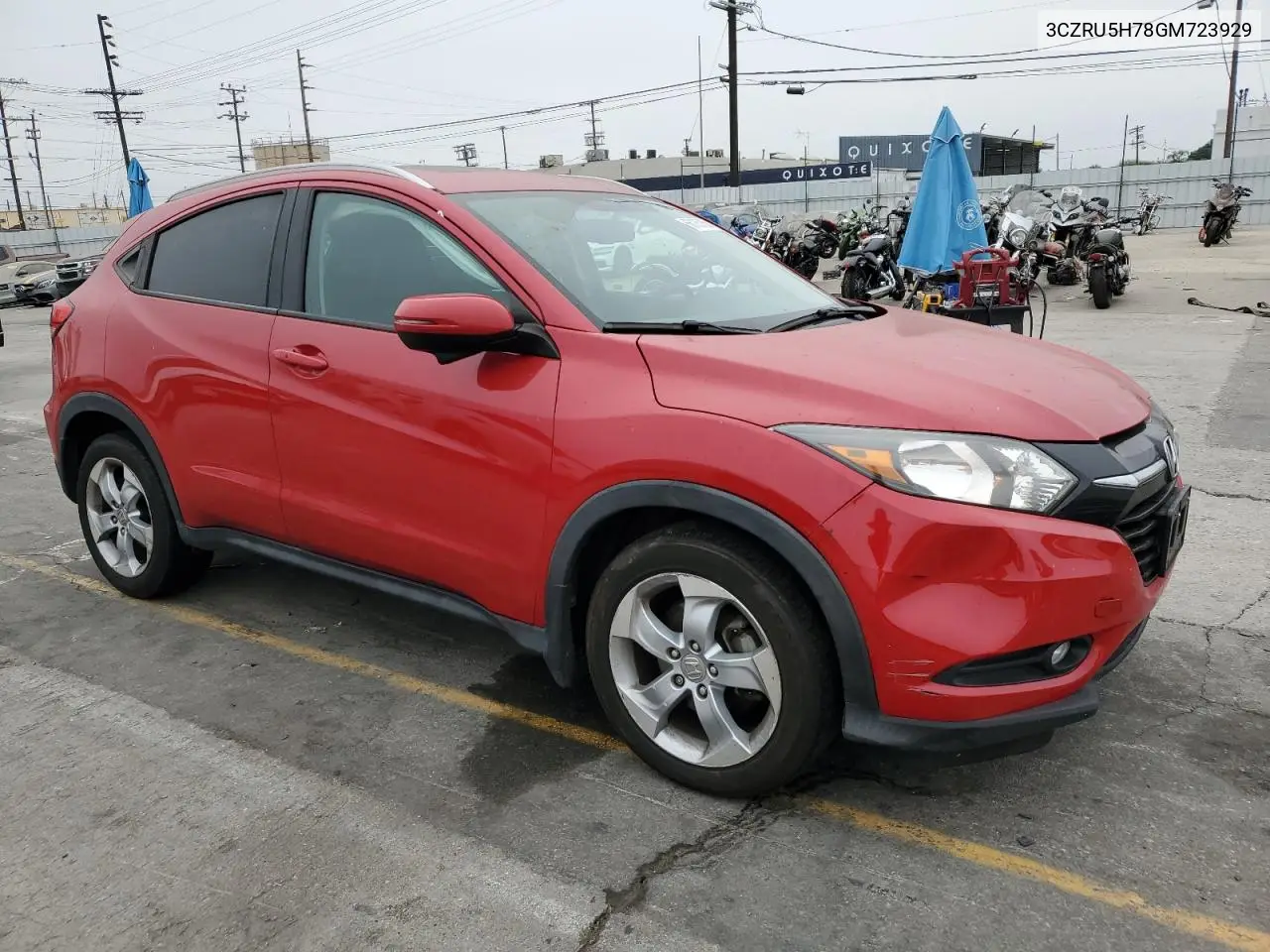 2016 Honda Hr-V Exl VIN: 3CZRU5H78GM723929 Lot: 66185765