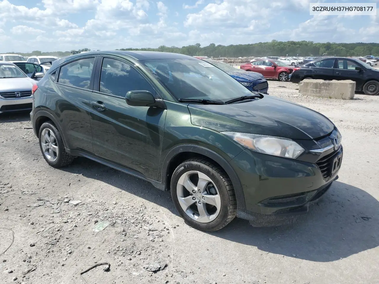 2017 Honda Hr-V Lx VIN: 3CZRU6H37HG708177 Lot: 52620265