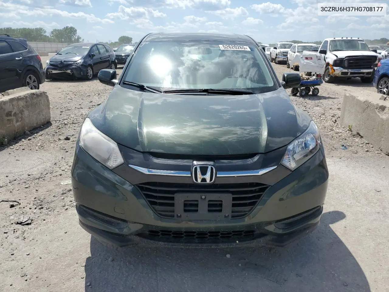 2017 Honda Hr-V Lx VIN: 3CZRU6H37HG708177 Lot: 52620265