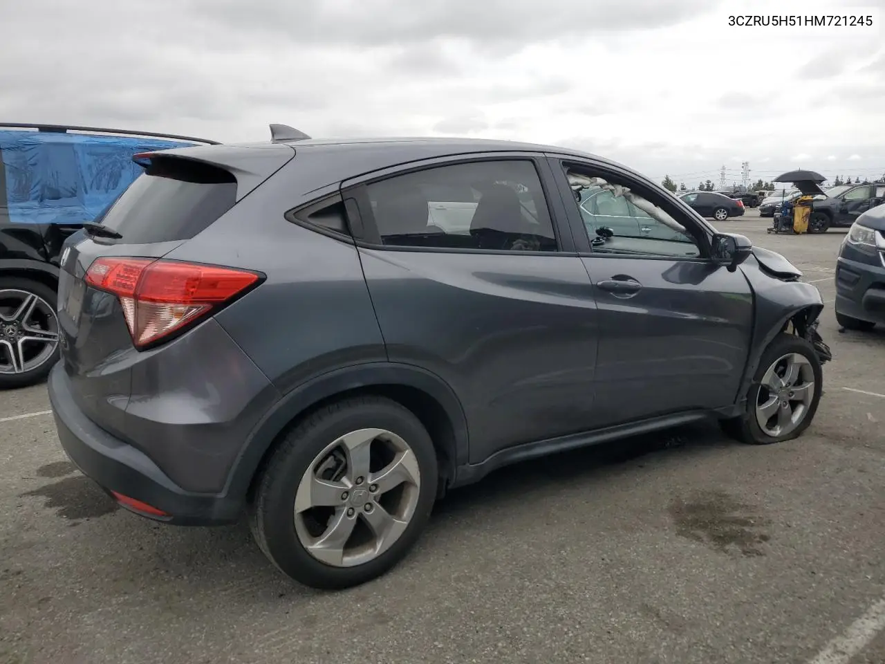 2017 Honda Hr-V Ex VIN: 3CZRU5H51HM721245 Lot: 55863265