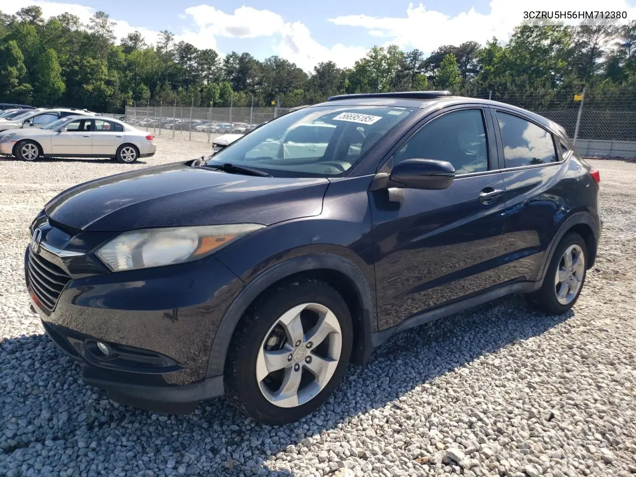 2017 Honda Hr-V Ex VIN: 3CZRU5H56HM712380 Lot: 56695185