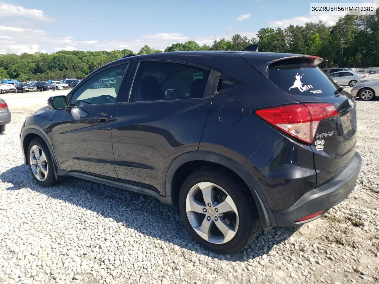 2017 Honda Hr-V Ex VIN: 3CZRU5H56HM712380 Lot: 56695185