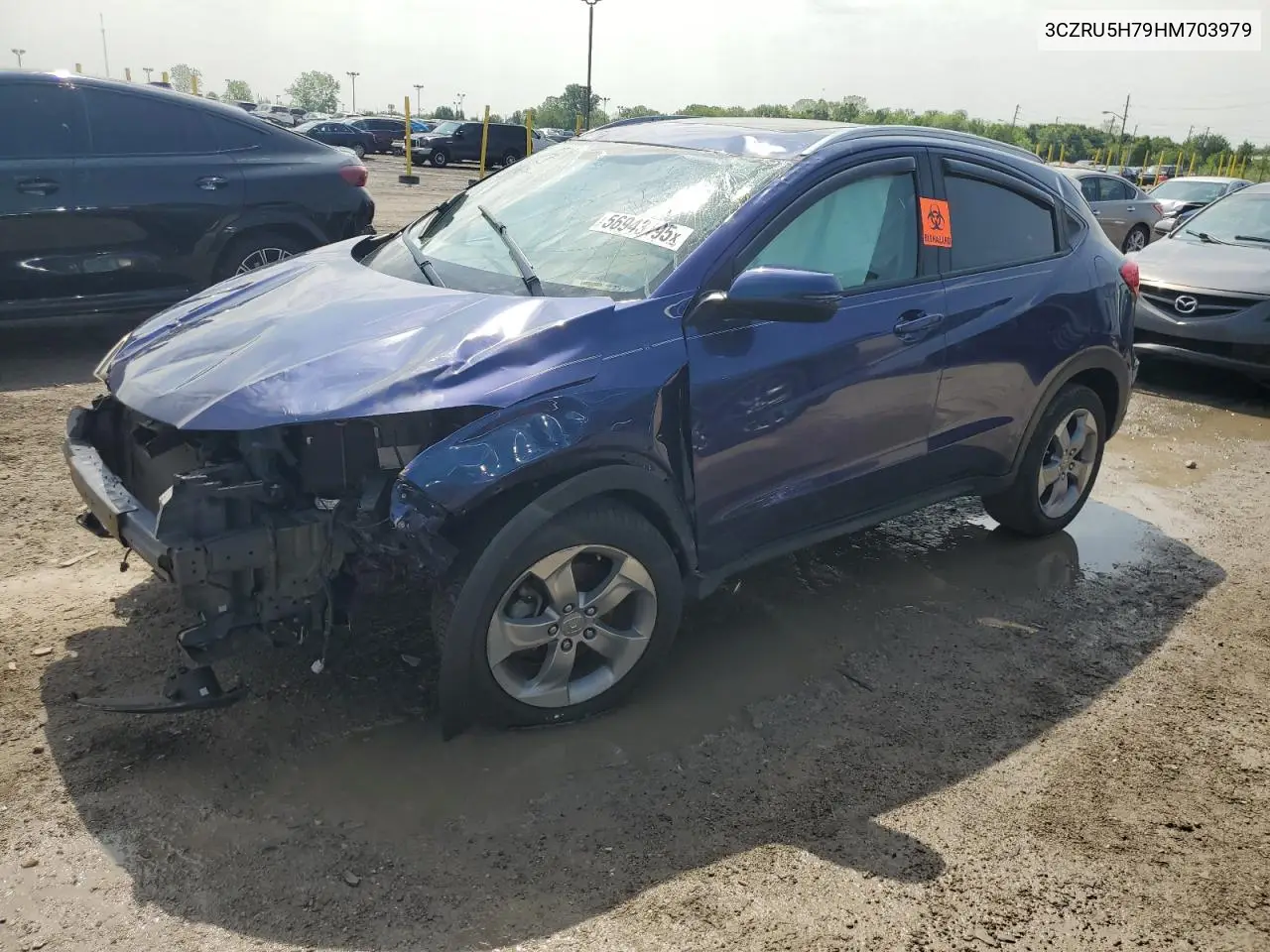 2017 Honda Hr-V Exl VIN: 3CZRU5H79HM703979 Lot: 56943195