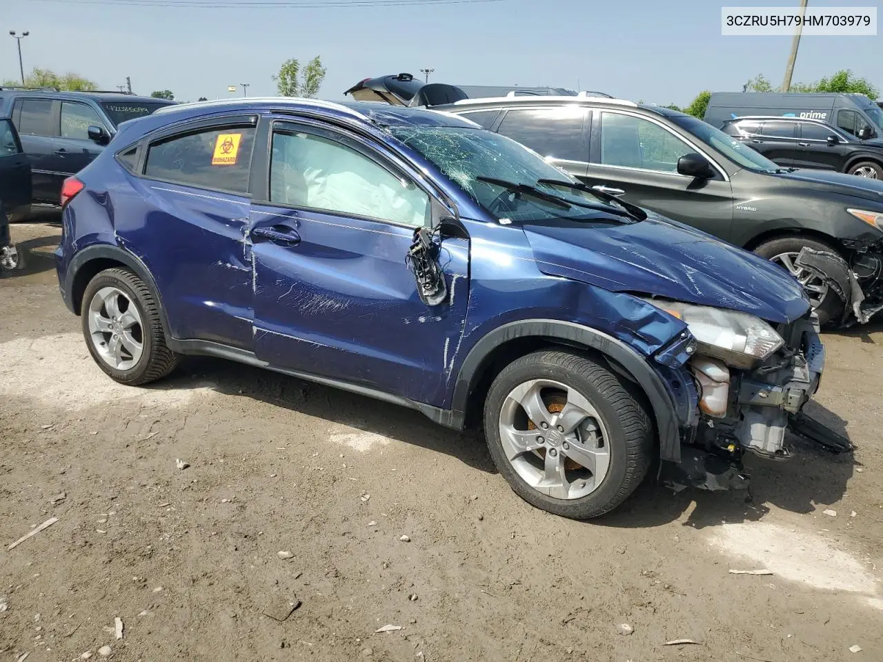 2017 Honda Hr-V Exl VIN: 3CZRU5H79HM703979 Lot: 56943195