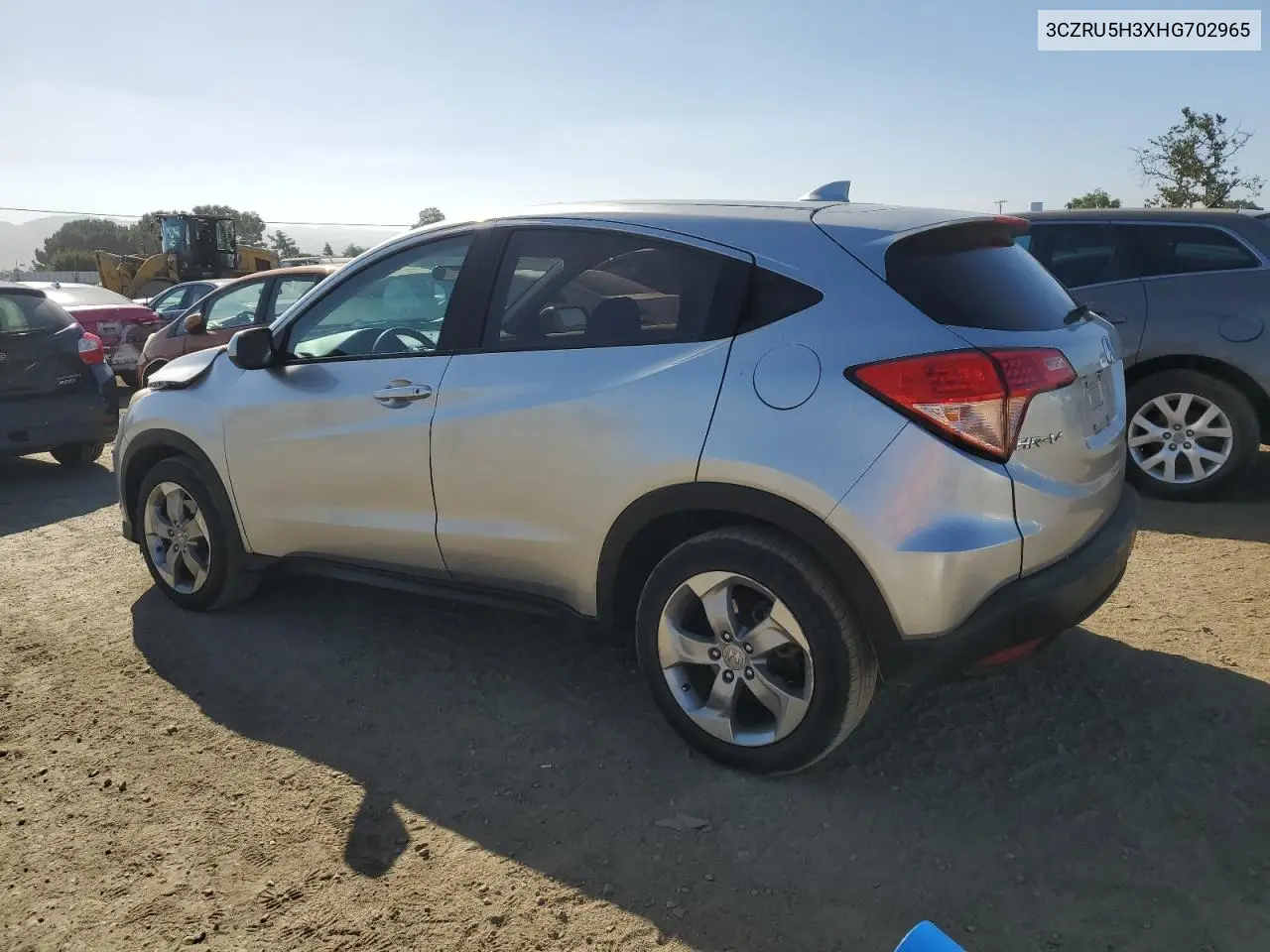 2017 Honda Hr-V Lx VIN: 3CZRU5H3XHG702965 Lot: 57352155