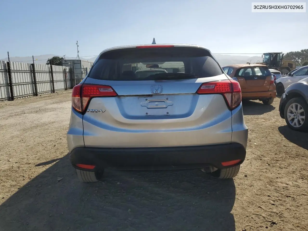 2017 Honda Hr-V Lx VIN: 3CZRU5H3XHG702965 Lot: 57352155
