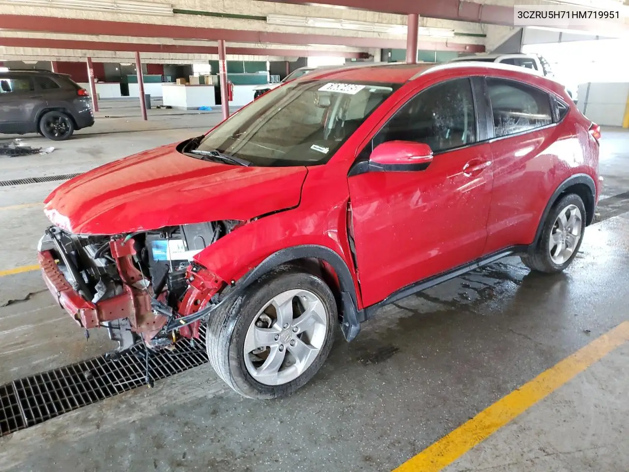 2017 Honda Hr-V Exl VIN: 3CZRU5H71HM719951 Lot: 61636485
