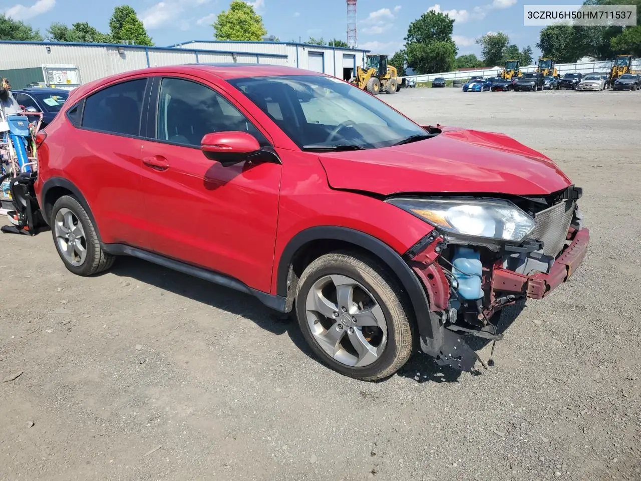2017 Honda Hr-V Ex VIN: 3CZRU6H50HM711537 Lot: 62273895