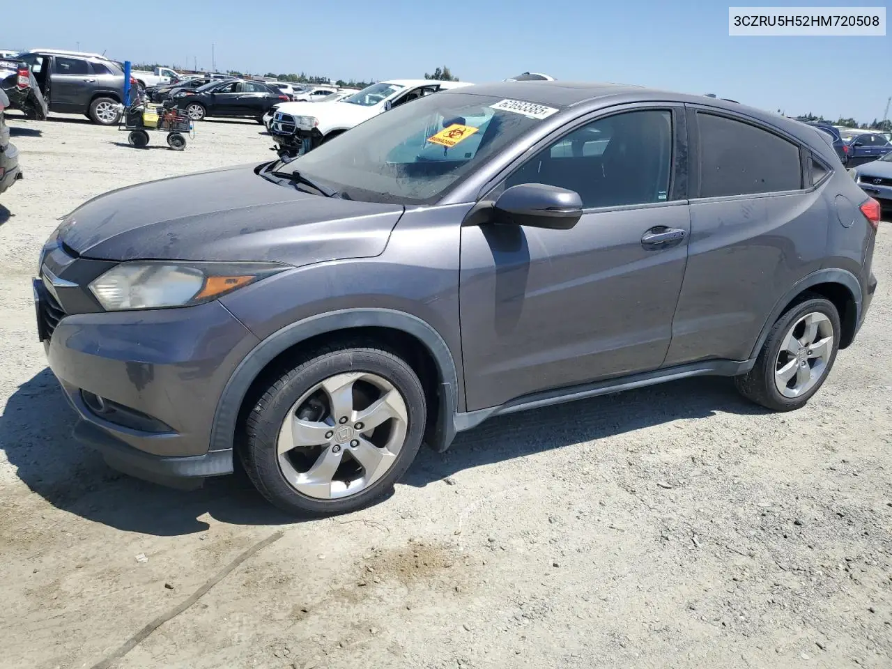 2017 Honda Hr-V Ex VIN: 3CZRU5H52HM720508 Lot: 62693385