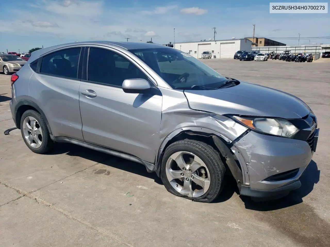 2017 Honda Hr-V Lx VIN: 3CZRU5H34HG700273 Lot: 63034045