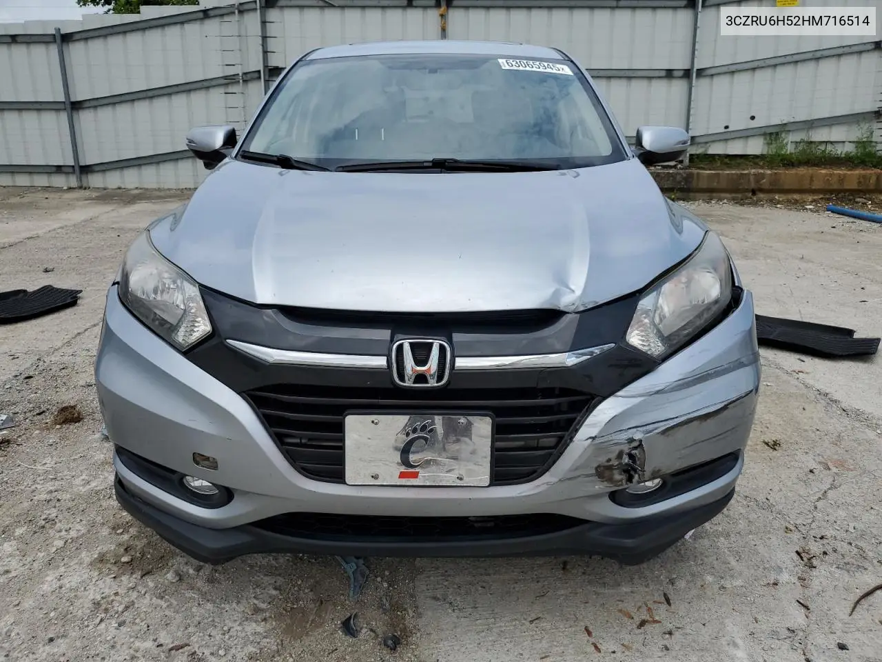 2017 Honda Hr-V Ex VIN: 3CZRU6H52HM716514 Lot: 63065945