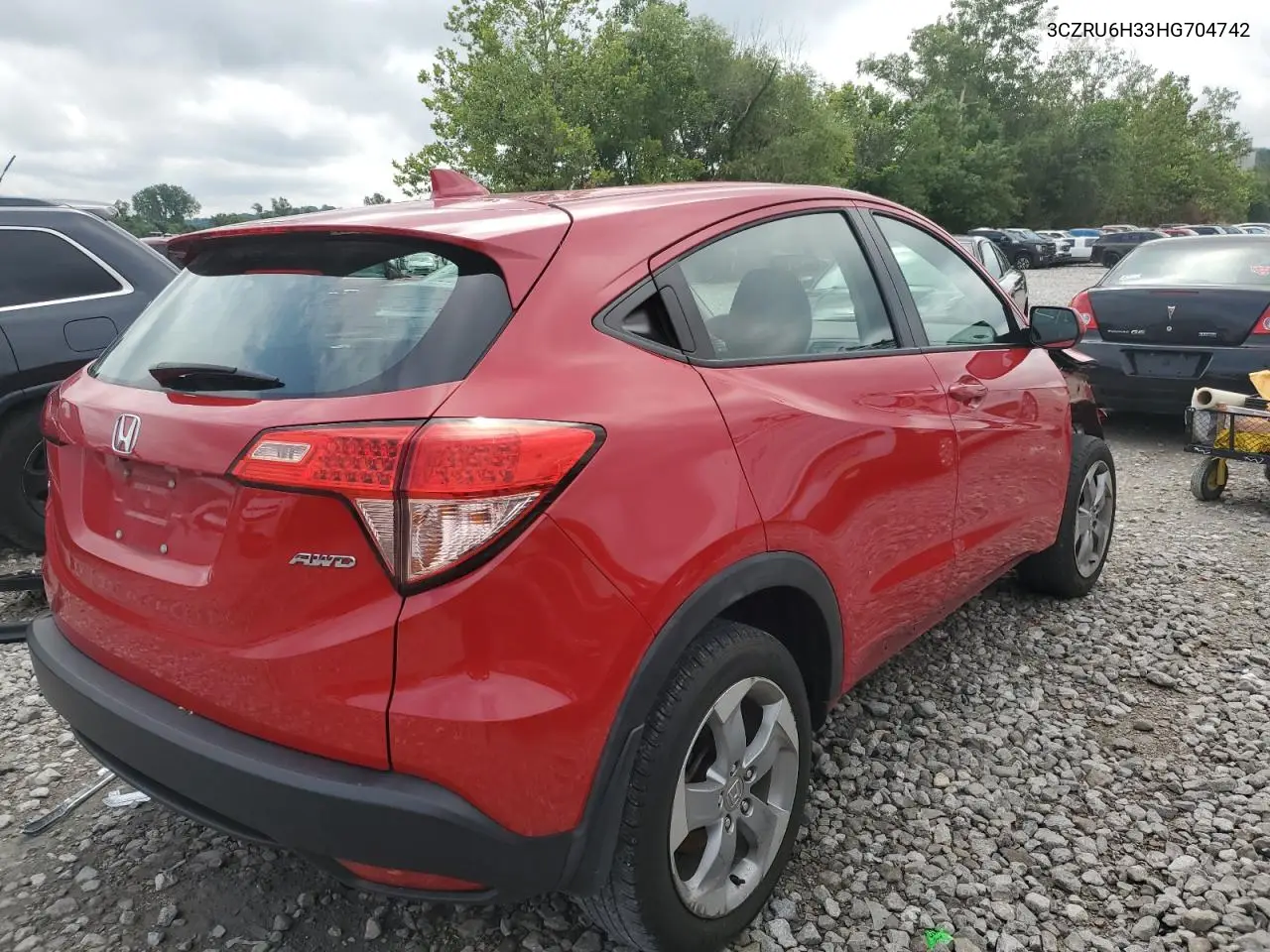 2017 Honda Hr-V Lx VIN: 3CZRU6H33HG704742 Lot: 64655185