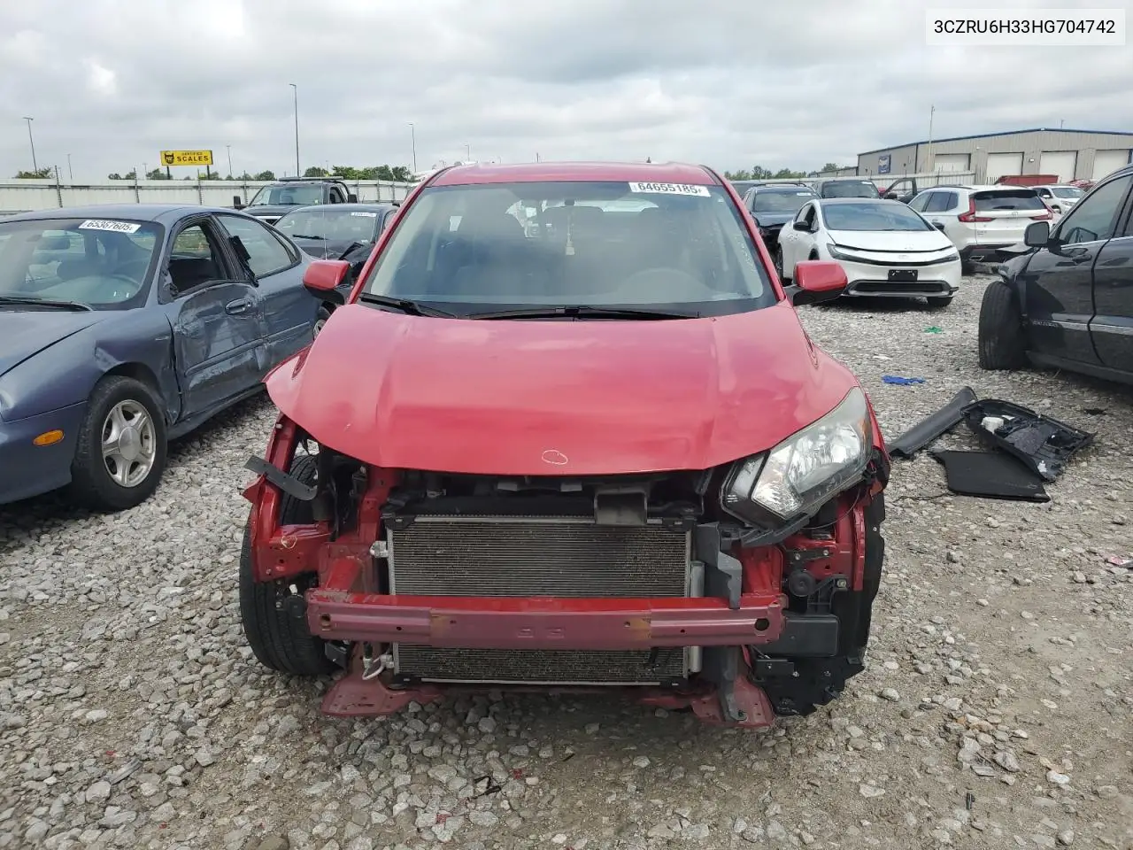 2017 Honda Hr-V Lx VIN: 3CZRU6H33HG704742 Lot: 64655185