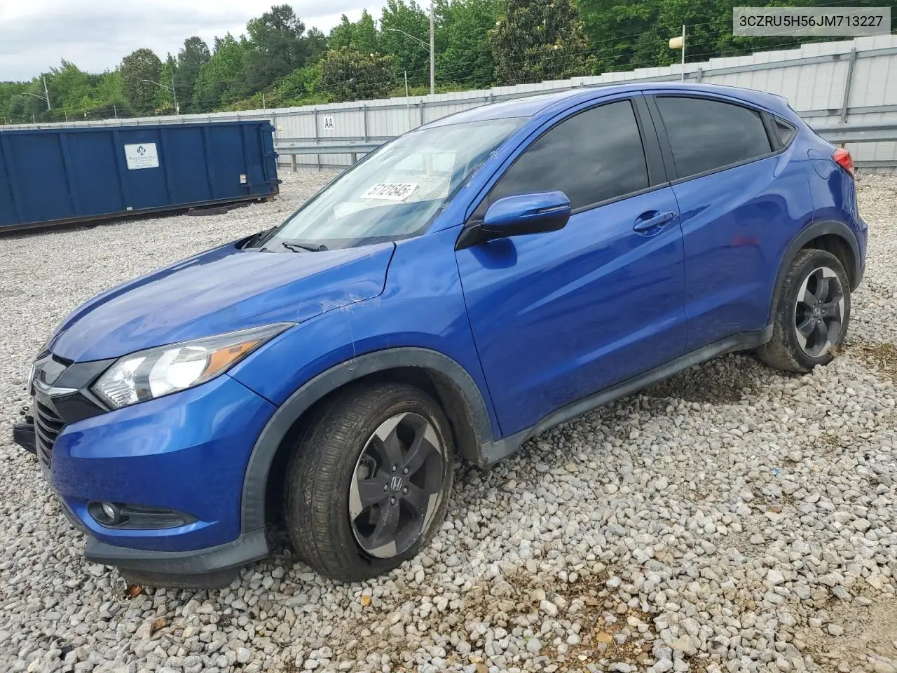2018 Honda Hr-V Ex VIN: 3CZRU5H56JM713227 Lot: 57121545